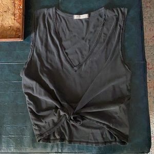 Gray Free People Tank